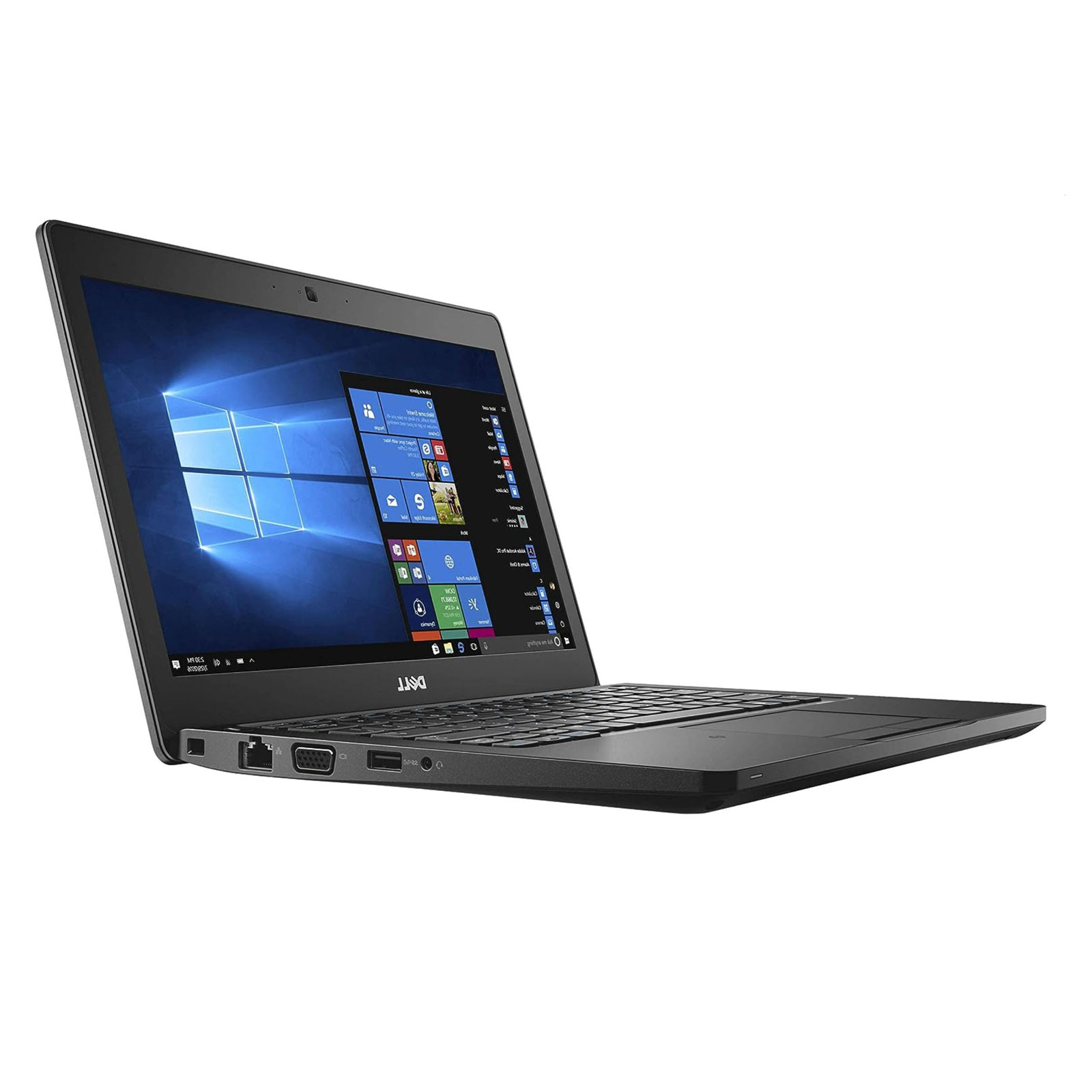 Dell Laptop 8 Gb Ram 256 Gb Ssd I5 Dual Core, 2.6 G Hz Latitude 5280 12.5 Inches Intel Core I5 7300 U Hdmi Webcam Win 10 Pro Black