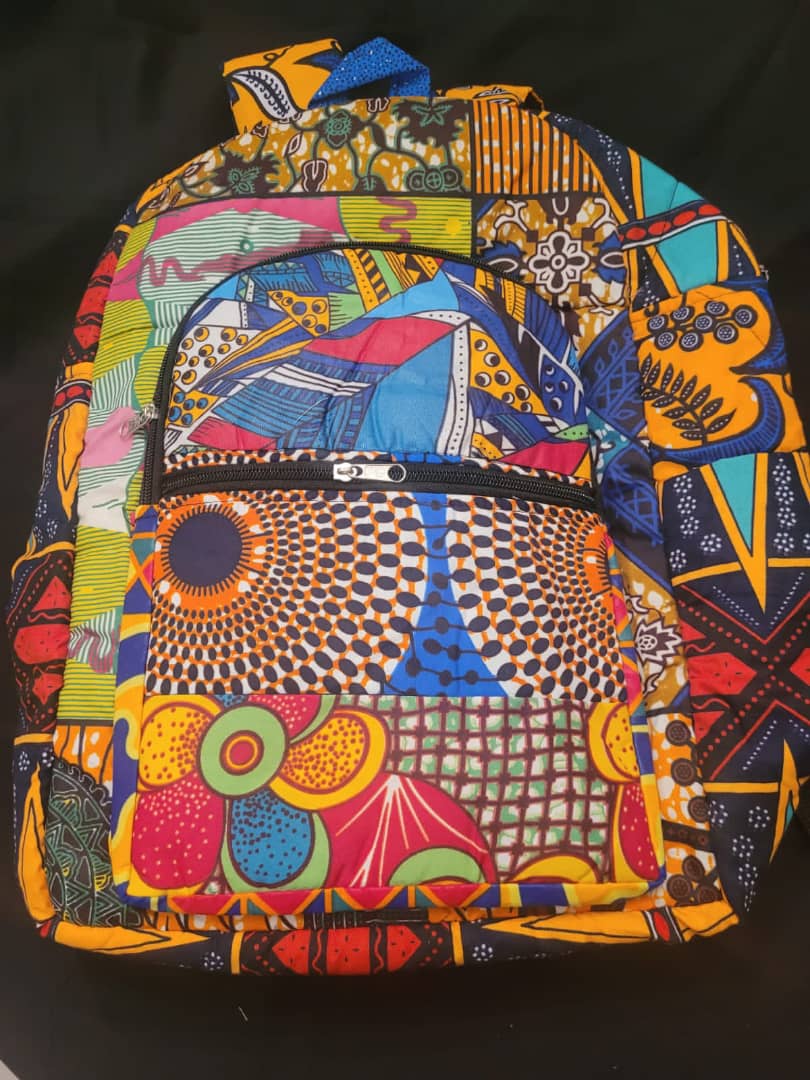 Laptop Bag Backpack African Print Bag