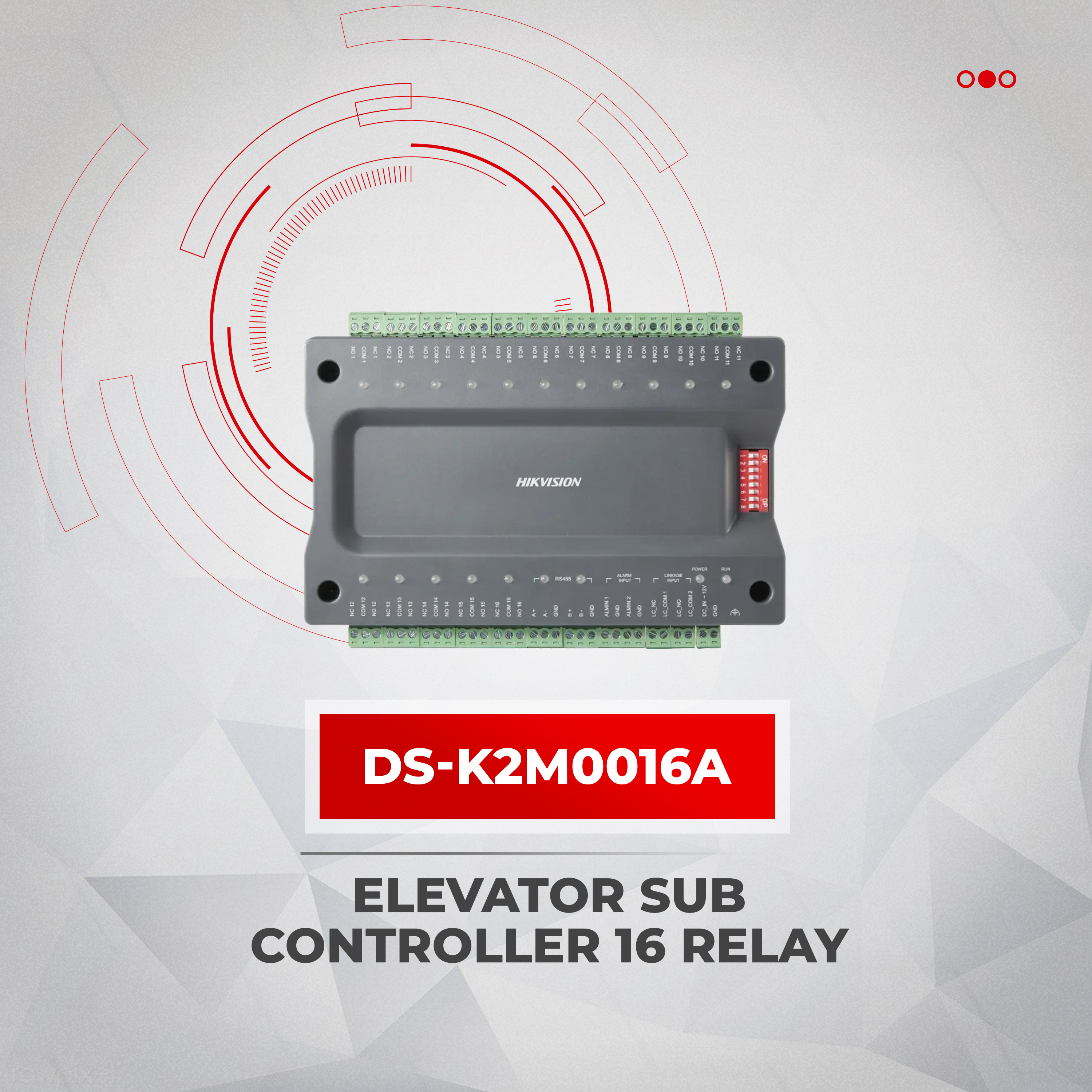 Hikvision Elevator Sub Controller 16 Relay