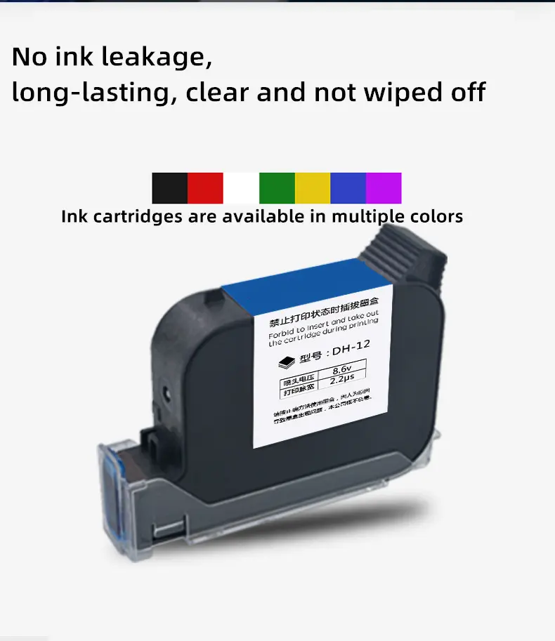 Code Label Printer Machine Portable Handheld Inkjet Handjet Printer For Plastic Bag Bottle Ink D10