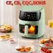 8l air fryer silver crest large capacity multifunctional deep oil free steam 8l airfryer stainless steel liner