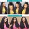 Hair - real unprocessed virgin brazilian,hd transparent lace curly wig 
