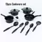 13 pc cookware set with silicon spoon