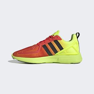 Adidas Originals Zx 2 K Flux Mens Trainers  | Solar Yellow / Hi Res Red