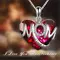 Mother's day valentine's day gift i love you mom necklace